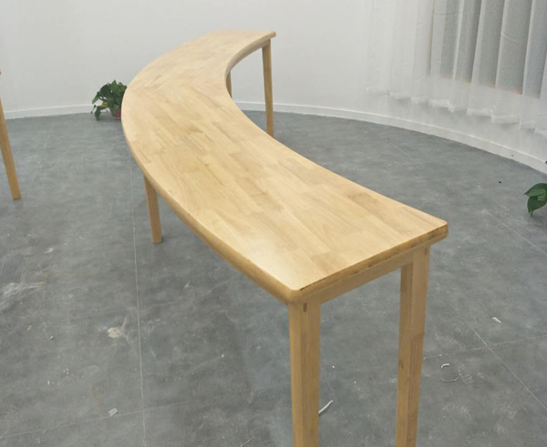 纯实木扇形课桌